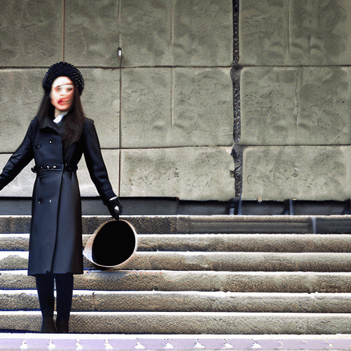 AI generated: ( 4K ) , { 4K, Both black leather long gloves on hand, all fitted with two long leather black opera ...