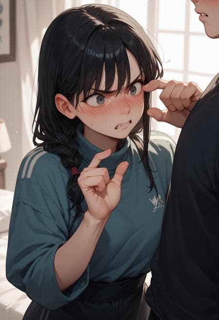 Pinching gesture / Small penis humiliation