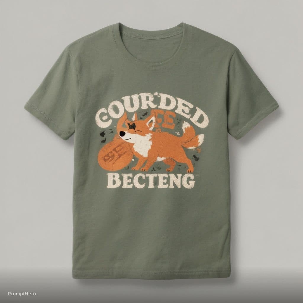 AI generated: I want typography simple yet attractive for tshirta
