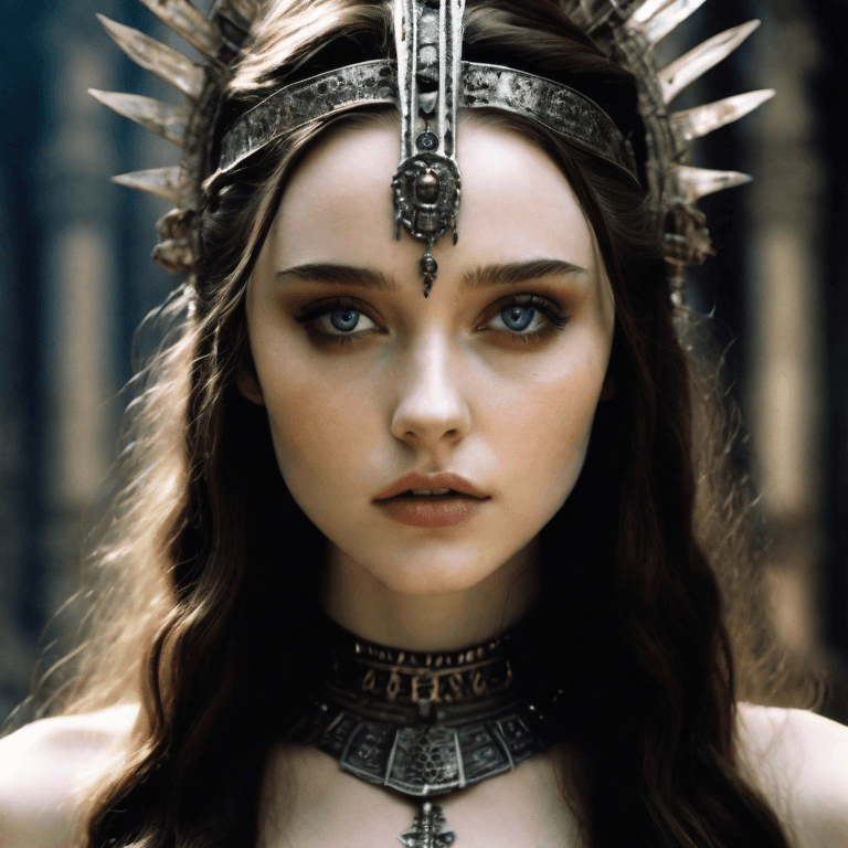 AI generated: Temple priestess