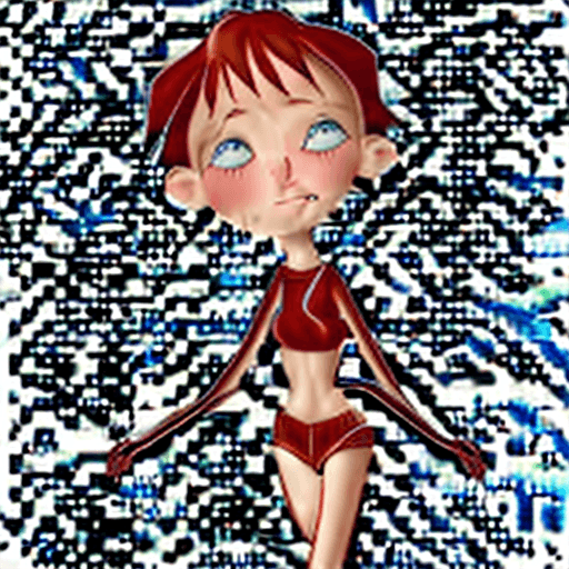 AI generated: masterpiece, best quality, 1girl, red hair,very short hair,petite ,tiny breasts , flat chest, , head...