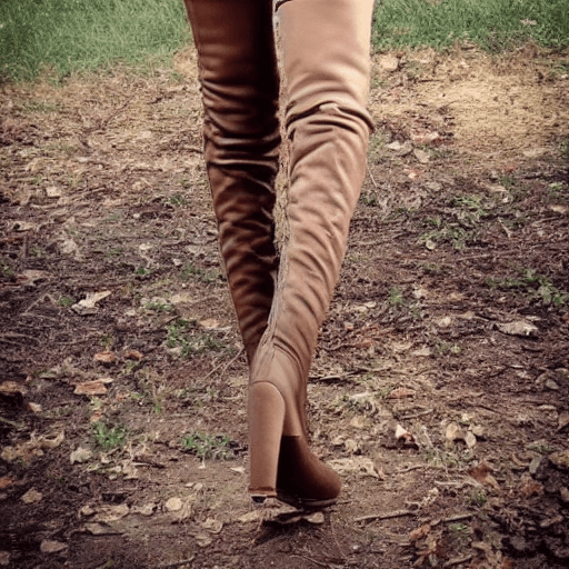 AI generated: beautiful gorgeous thin cowboy girl in thigh high boots