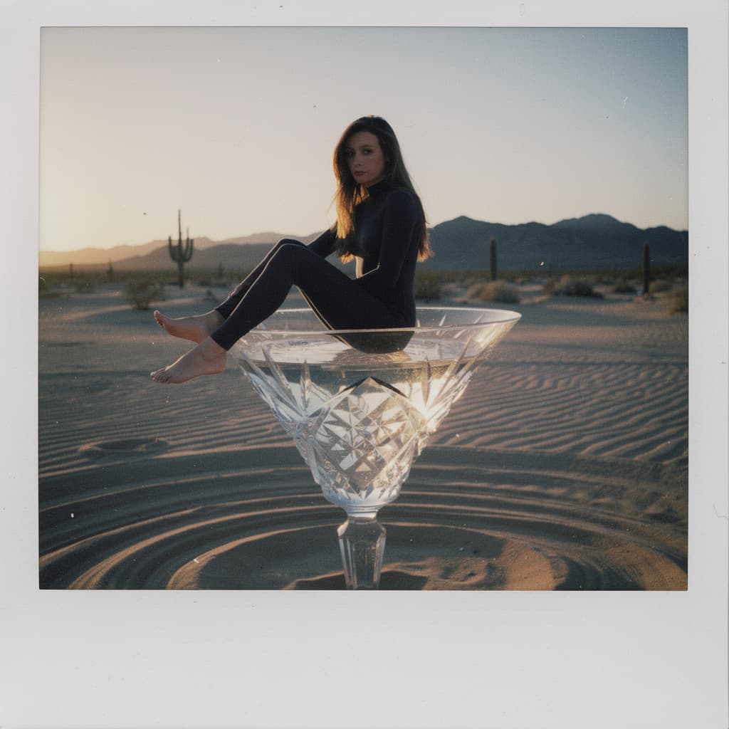 AI generated: (Fine art photography:1.5, cinematic, grainy Polaroid aesthetic:1.4, realistic skin texture:1.5, vol...