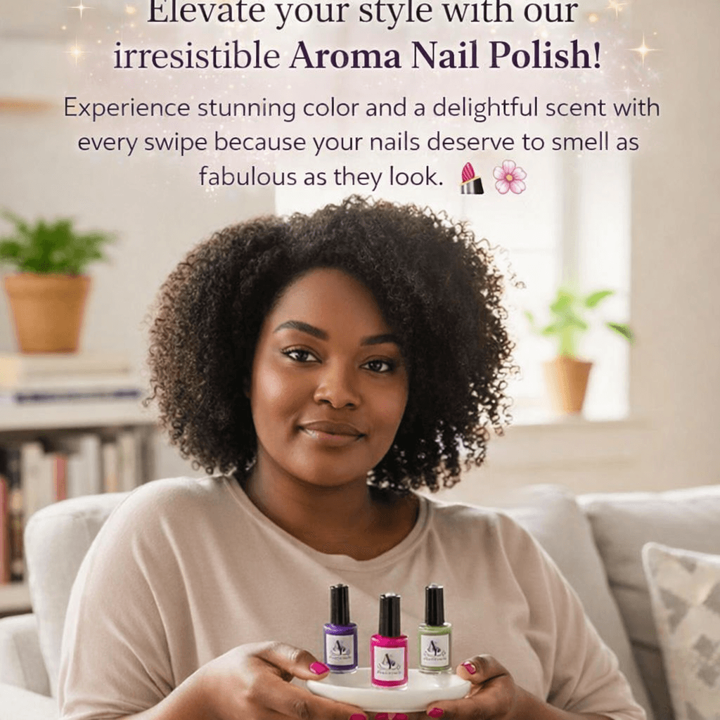 AI generated: ✨ Elevate your style with our irresistible Aroma Nail Polish! ✨ Experience stunning color and a deli...