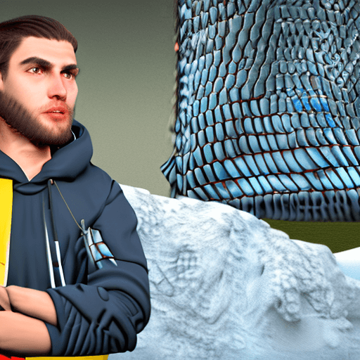 AI generated: dragon, portrait, detailed fur, furry, anthro,solo, 1boy, hoodie, (realistic, photo-realistic:1.37),...