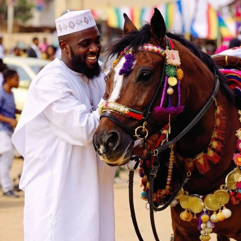 AI generated: The Durbar festival is an annual cultural, religious and equestrian festival, celebrated as a core p...