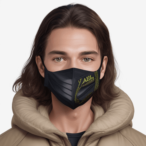AI generated: Face hugger from the movie Aliens but as a luxury Face Mask for the company Louis Vuitto, profession...
