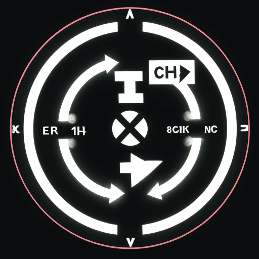 AI generated: An electric motor with a circular arrow indicating speed.