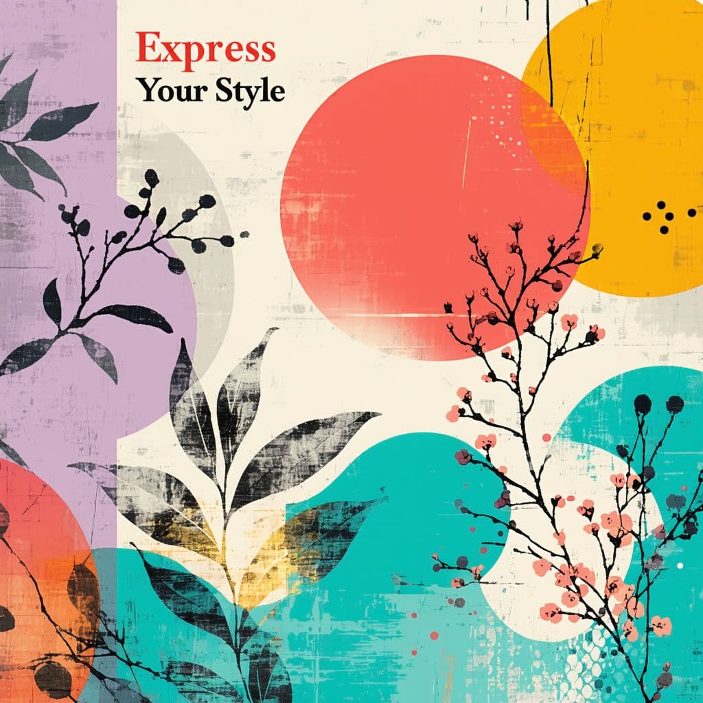 AI generated: "A dynamic and colorful banner showcasing a collage of vibrant artistic elements, including abstract...