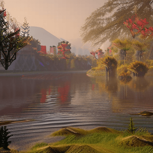 AI generated: hyper realistic high detail raytracing octane render. Foggy Sea of Darkness. Darkly beautiful. Marsh...