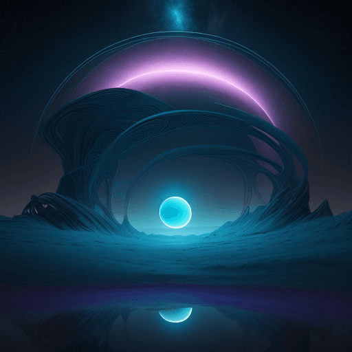 AI generated: Generate an image of a breathtaking science fiction landscape that stretches beyond imagination. The...