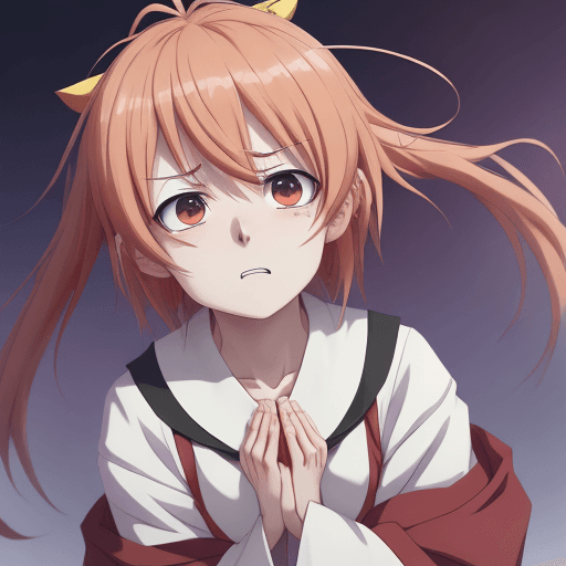 AI generated: sacred and panic while holding his head with 2 hands with panic attack expression, anime, 4k, kawacy...