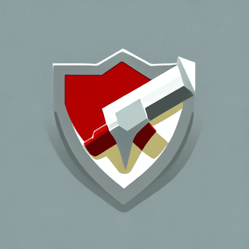 AI generated: minimal logo of sword for gaming youtube channel, vector, high quality