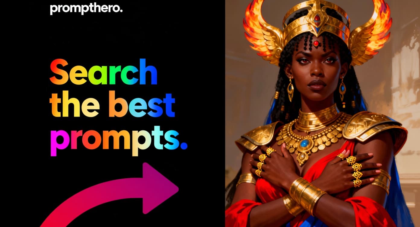 AI generated: first image changing the colors on 'best prompts' for the colors of the gradient of the second image...