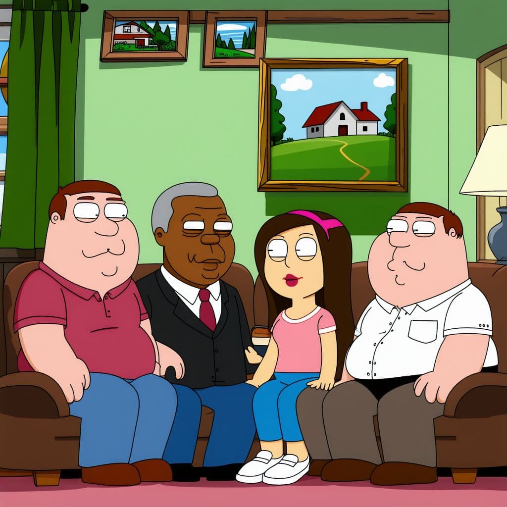 AI generated: slightly unnerving, Mandela effect, family guy