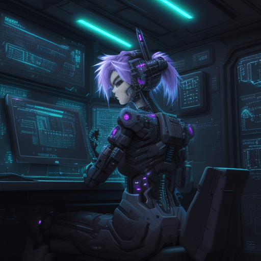 AI generated: a logip in the style of cyber punk TENSOR