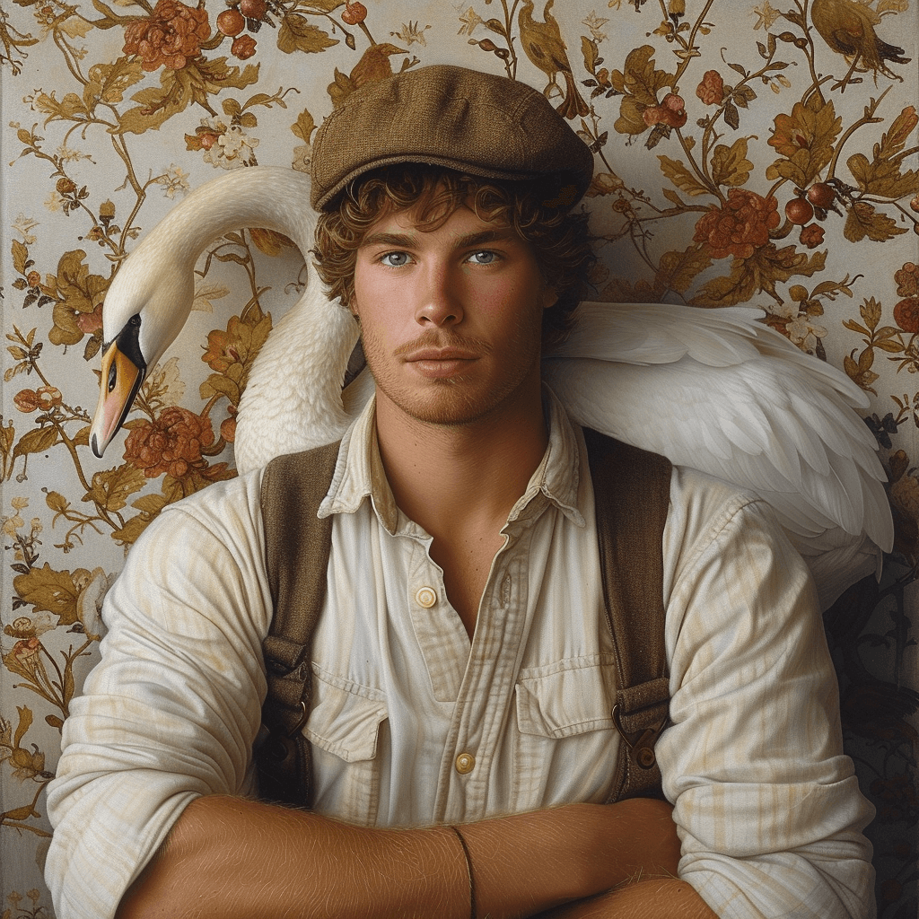AI generated: Ms Swan, He look like a man --c 25