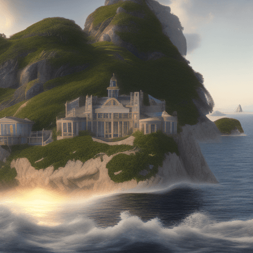 AI generated: mansion in the islands, a material manifestation of his aspirations, stood as a beacon tool who soug...