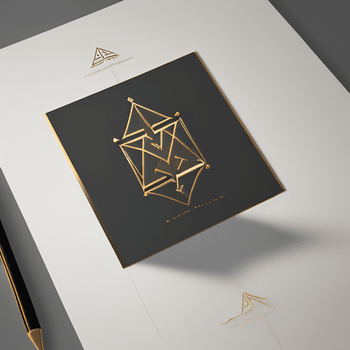 AI generated: An elegant, luxury law firm logo design, incorporating simple and geometric elements to evoke exotic...