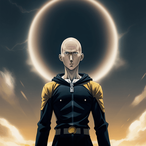 AI generated: Saitama