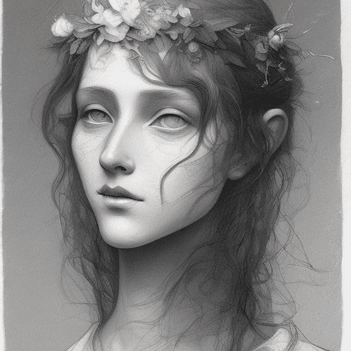 AI generated: illustration of a woman, in the style of Clémence Guillemaud --ar 34:65