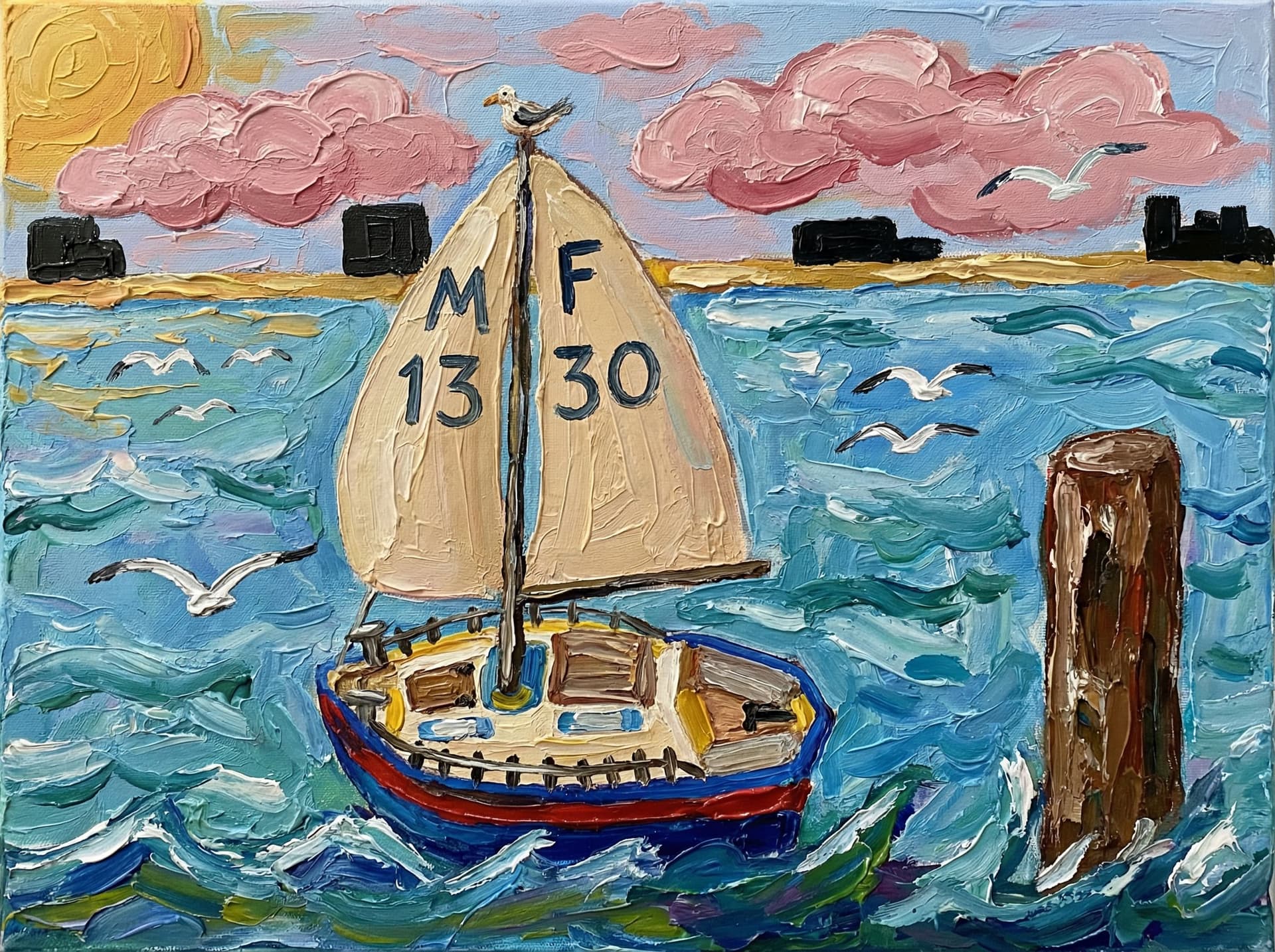 AI generated: turn into proffessional acrylic painting