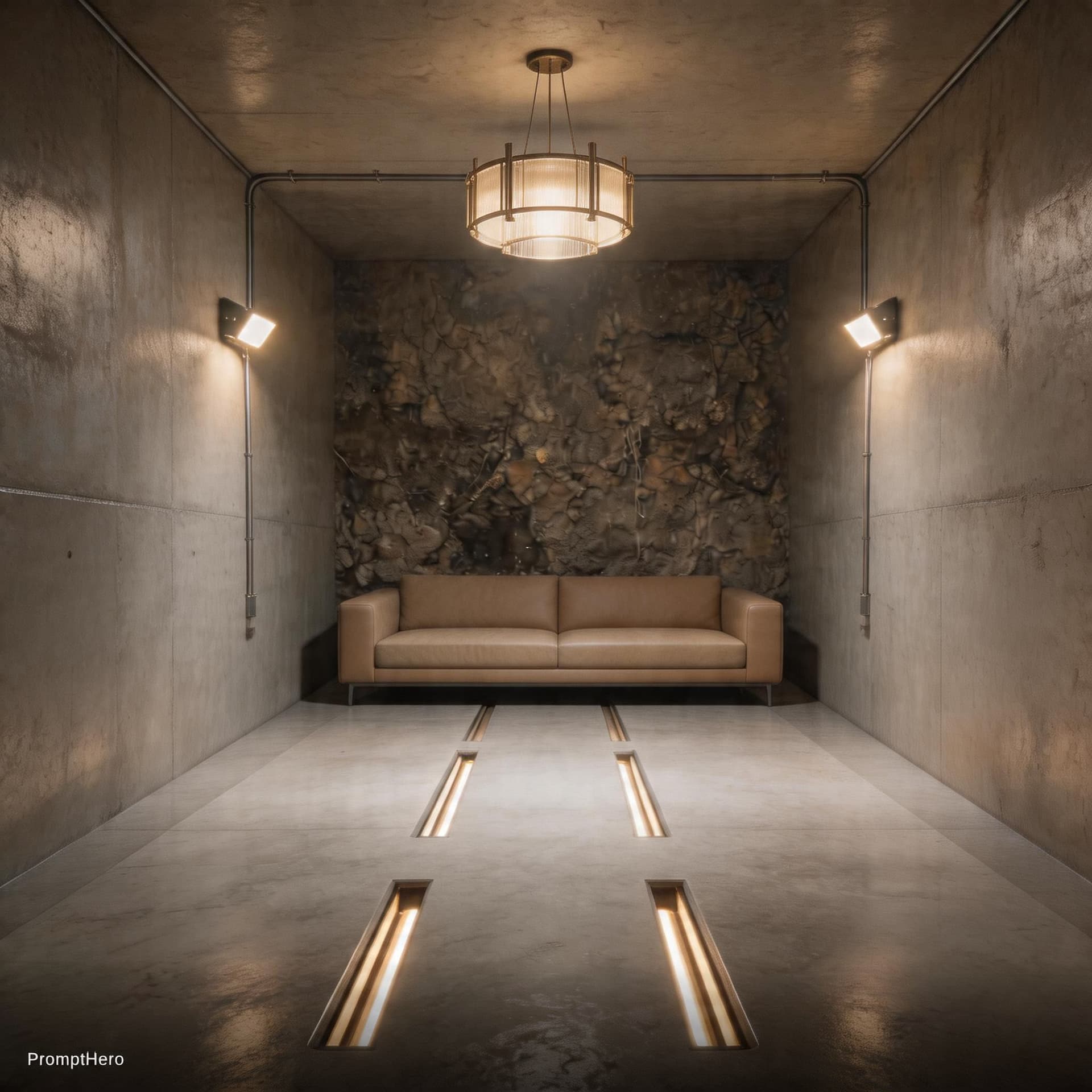 AI generated: SCENE LOCK: static tripod camera, centered symmetrical framing facing back wall, natural 35mm lens, ...