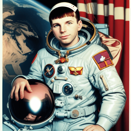 AI generated: Gagarin says let's go
 