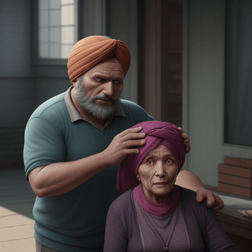 AI generated: a middle-aged man wearing a turban, then he helps an old woman who is always mean to the man.
cinema...
