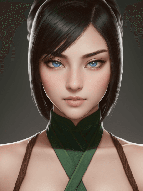 AI generated: <lora:akali_v2-000038:1> Akali. A fantastic face. Slender body. Full body. ((Fantastic eyes.) (Symme...