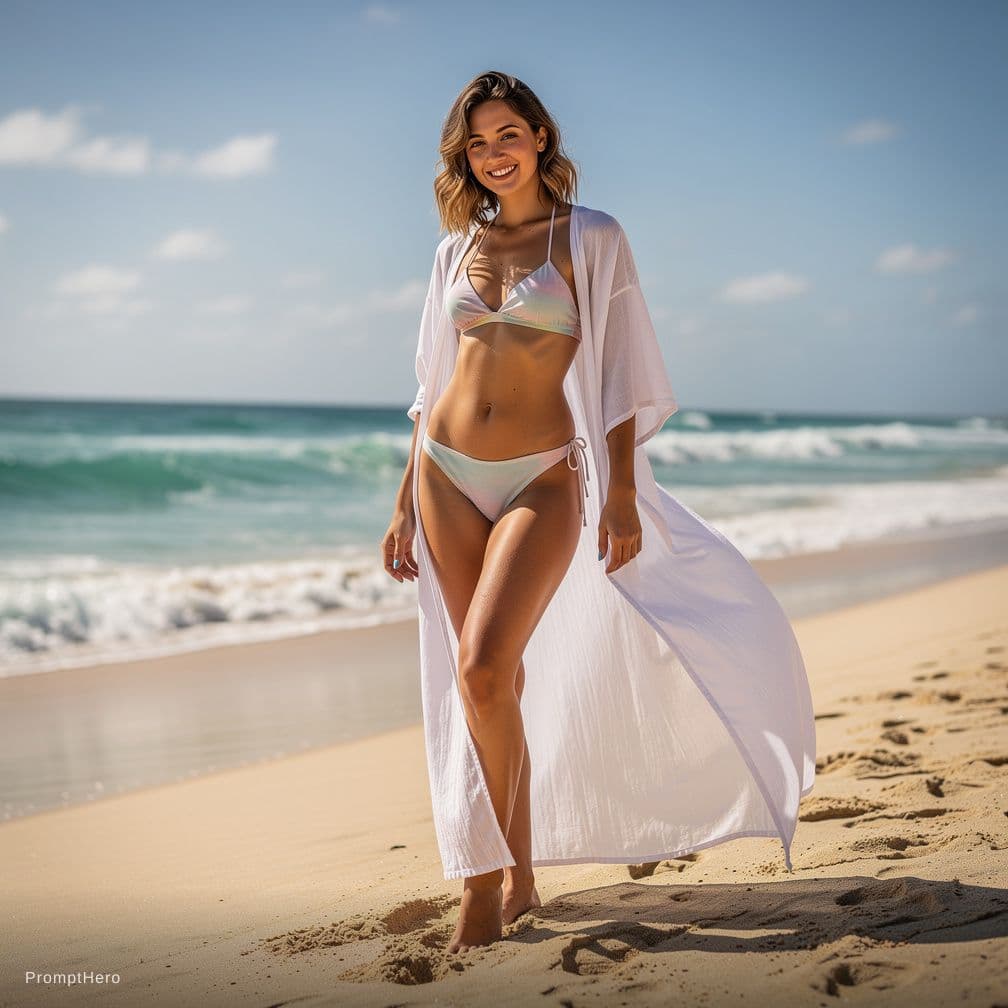 AI generated: eu quero que voce monte uma foto da claire com ela usando biquini

