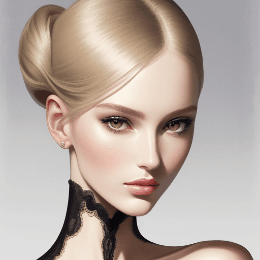 AI generated: fashion illustration, elegant and beautiful face, in the style of René Gruau --ar 1:2