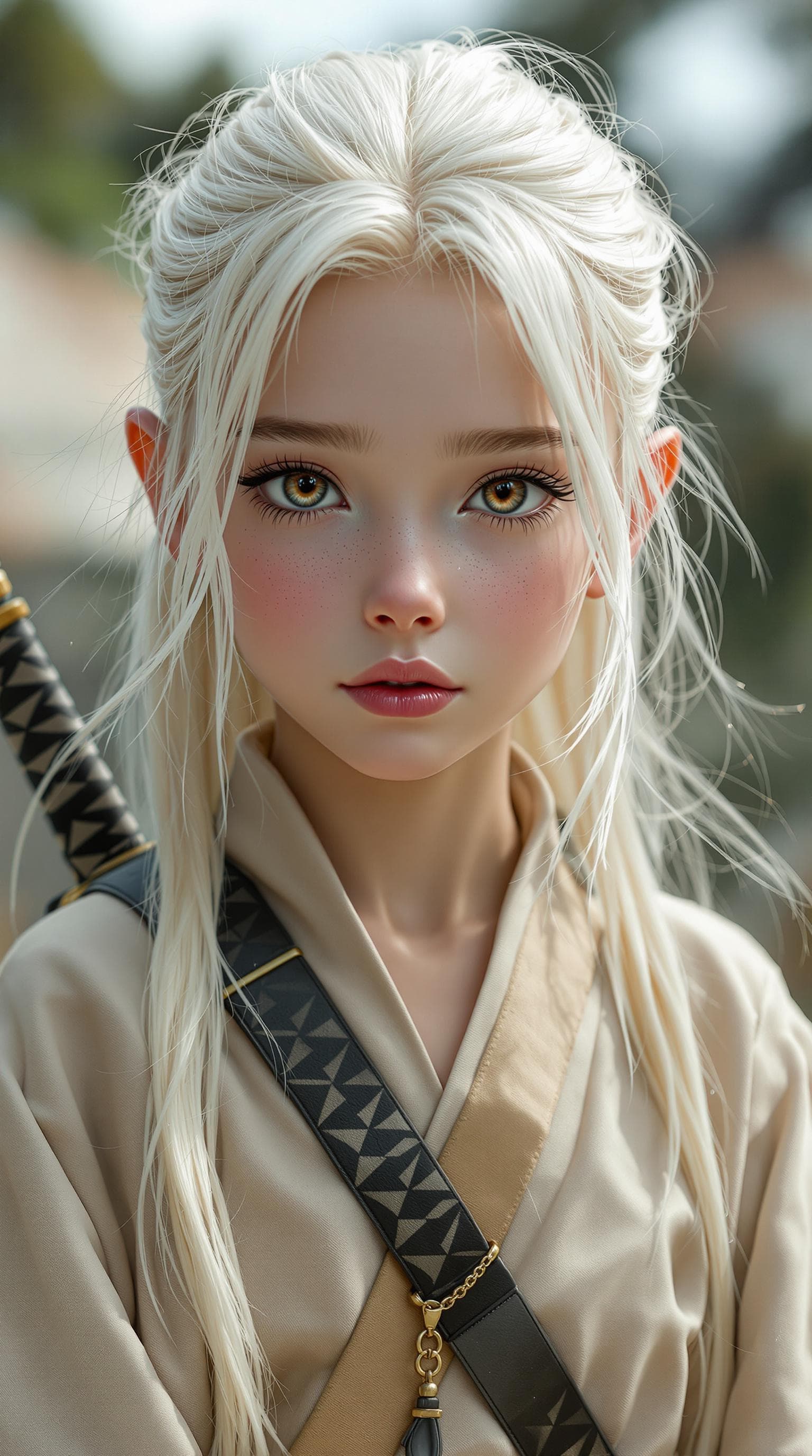 AI generated: a professional photo of a exceptionally of the most beautiful girl in the world, (age 11), Safiya (f...
