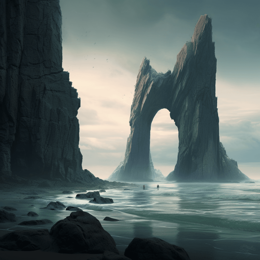 AI generated: arch of the sea