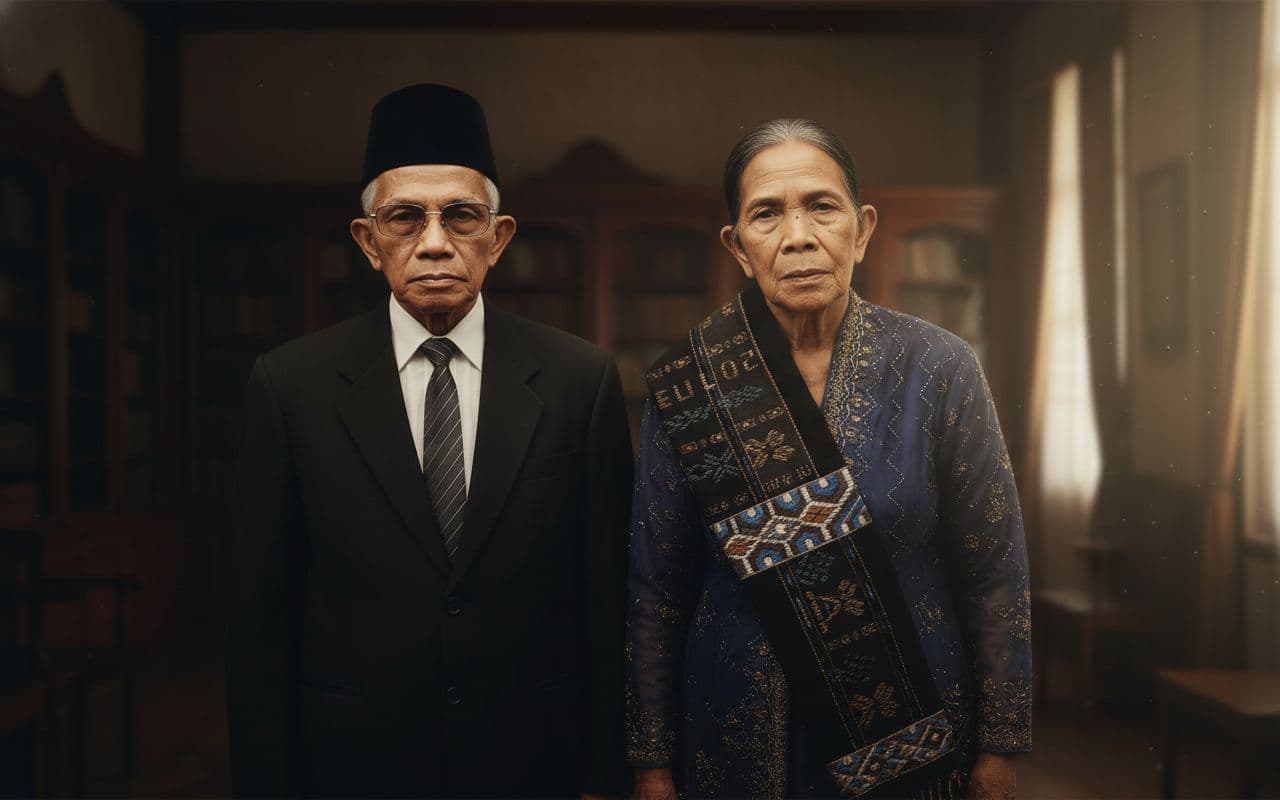 AI generated: A hyper-realistic, cinematic portrait of a couple based from image provided. Maintain the originalit...