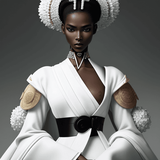 AI generated: fuji style ,Vogue editorial cover perfect hand and bady, beautiful and perfect face, , surealistic, ...