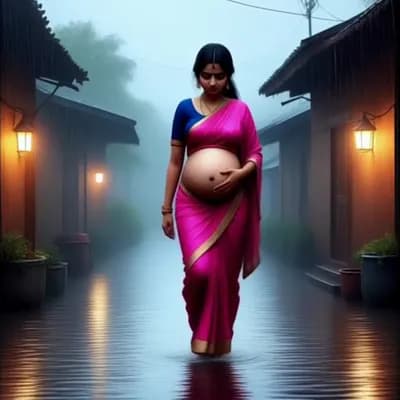 AI generated video: Here is the **Scene 3 prompt** for the line:  
**"सुजाता, एक गर्भवती महिला, अकेले अस्पताल जाने की क...