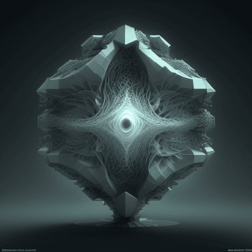 AI generated: 3D julia fractal, Ethereal, Futuristic, Highly detailed, digital artwork, rendered with ray tracing,...