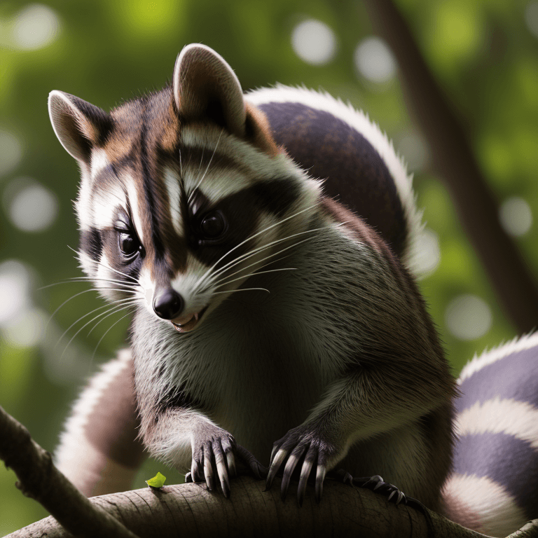 AI generated: Photo of a (squirell: racoon: 0.5)