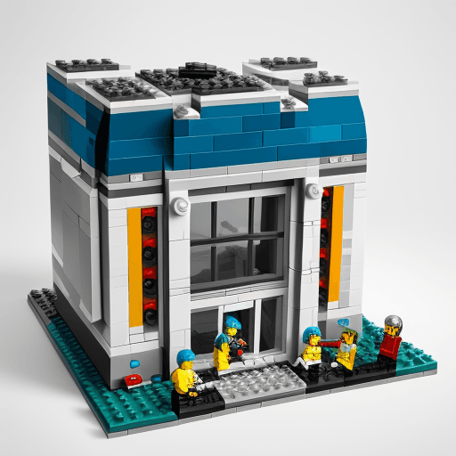 AI generated: create lego image of statkraft logo