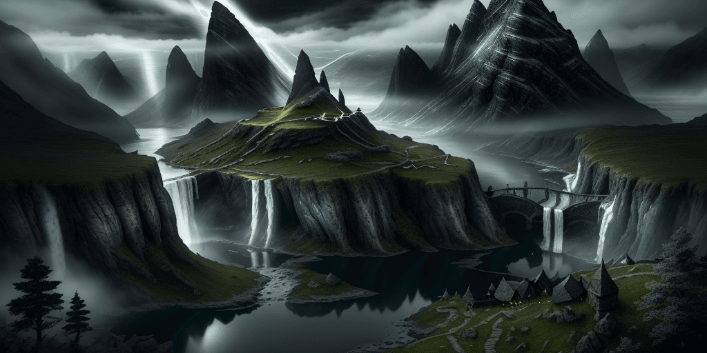 AI generated: Viking fantasy landscape, fantasy music ambience, skyrim, The elder scrolls, the lord of the rings, ...