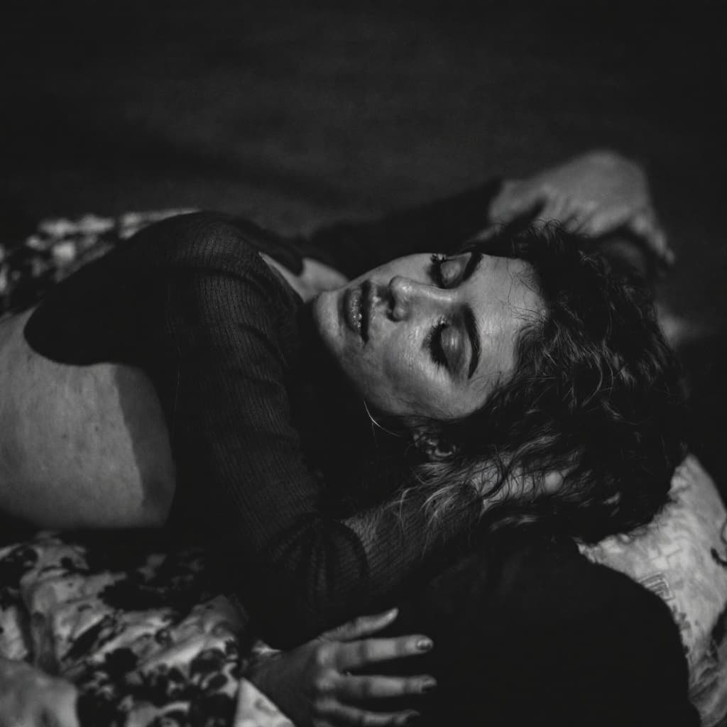 AI generated: woman is sitting on mans face