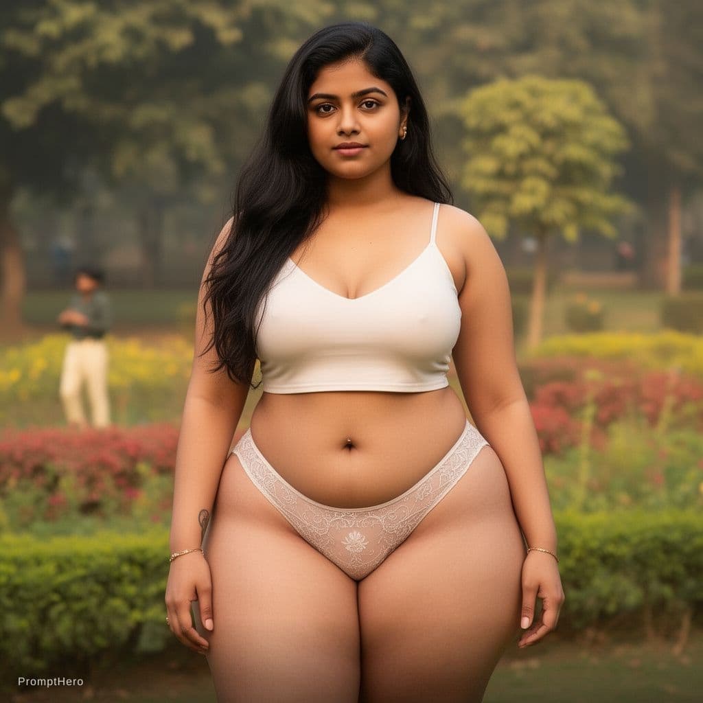AI generated: 19 years old college indian girl with big ass and thick thighs full nude