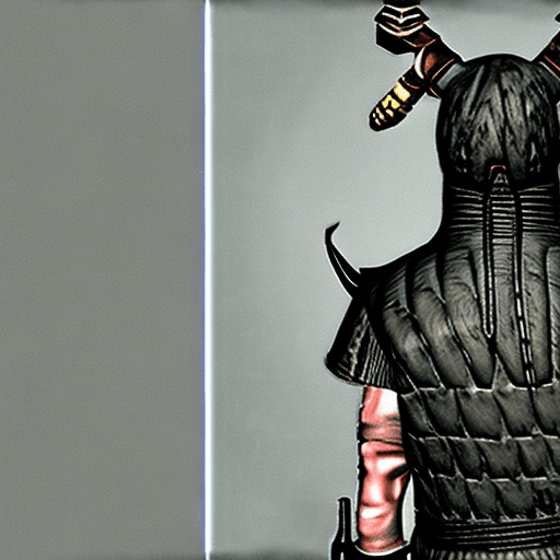 AI generated: Image of Sif from Dark Souls. Rear view. Male. anatomically correct. raised tail. detailed fur. hype...