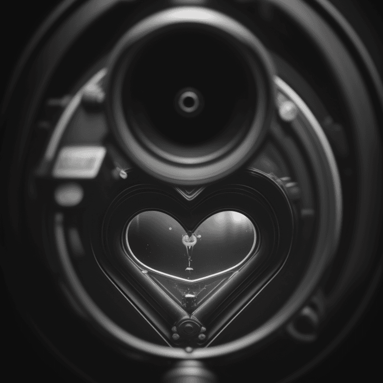 AI generated: pumping heart, photographic cinematic
