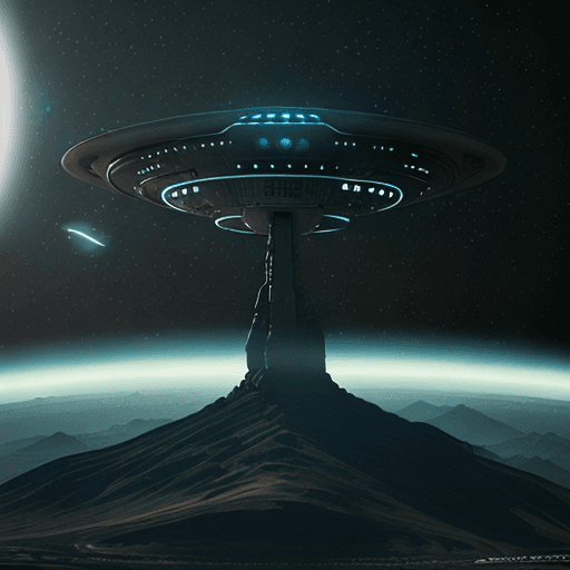 AI generated: Alien invasion, UFO, sci-fi, ultrarealistic, 3d, 8k, solarize, super impose