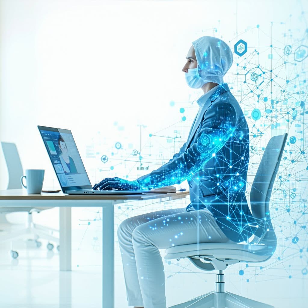 AI generated: Minimalistic professional one-pager design, warm and clean composition, Customer Success Manager sit...
