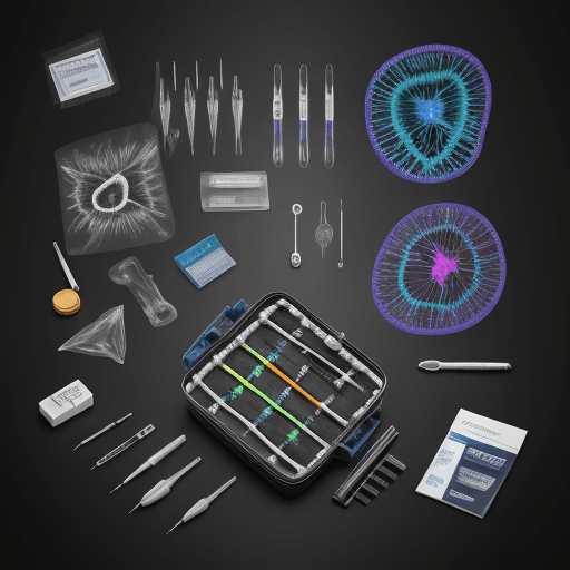 AI generated: High resolution photography DNA discovery kit
