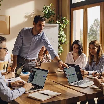 AI generated video: This is not a corporate office, not a coworking space and not an open-space workplace. It is a warm ...