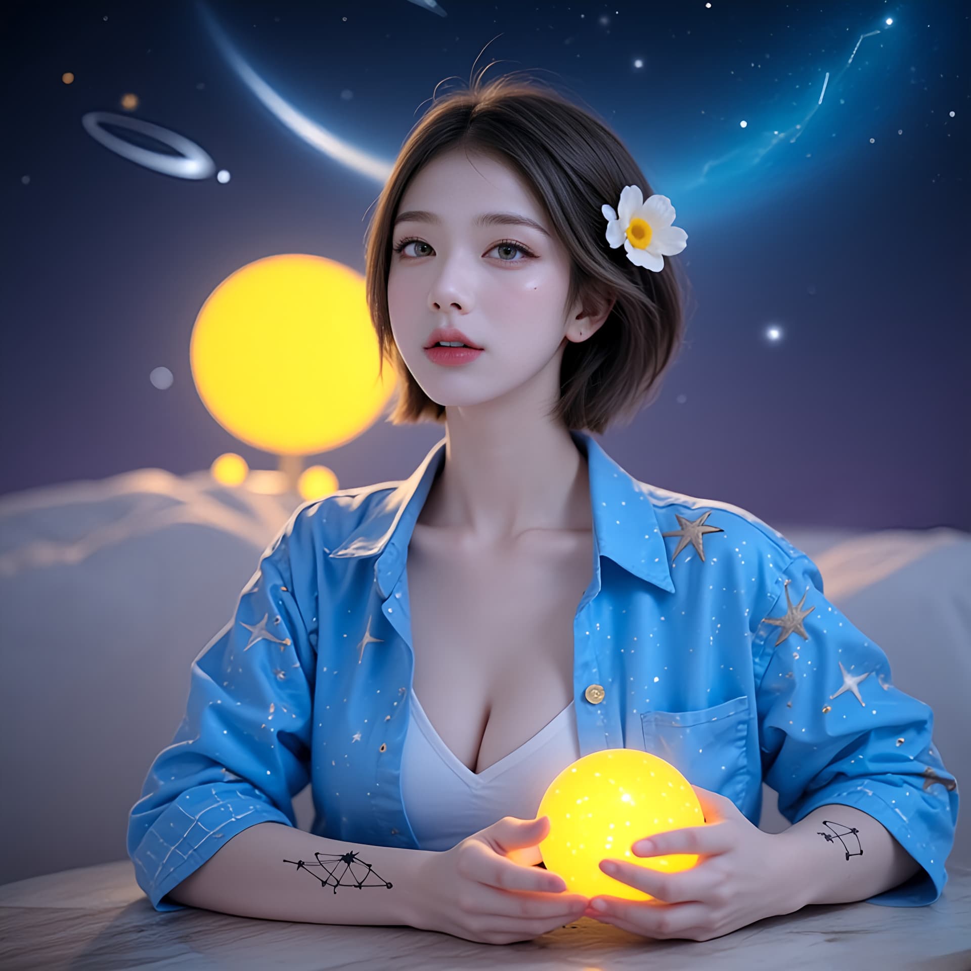 AI generated: full body portrait , best quality(landscapes) perfect face , expressive eyes , sweet and attractive ...